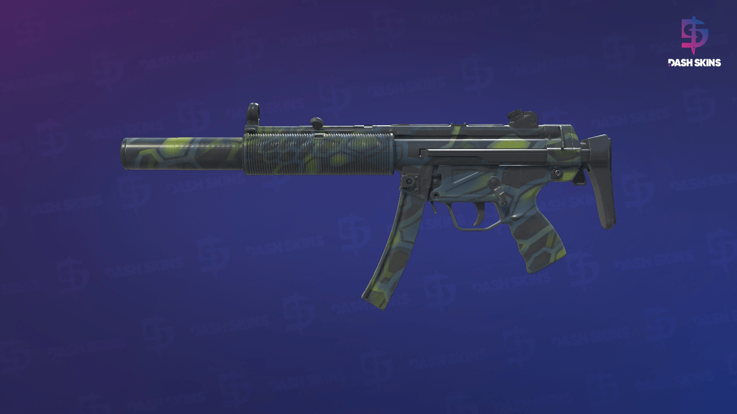 MP5-SD | Lime Hex (Field-Tested) - Frontside Screenshot