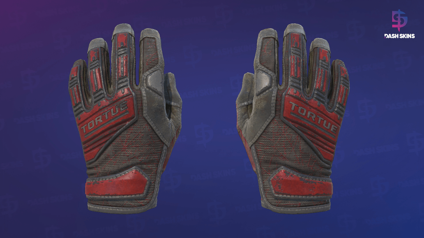 ★ Specialist Gloves | Crimson Web (Battle-Scarred) - Frontside Screenshot