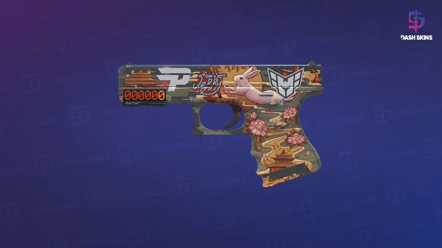 StatTrak™ Glock-18 | Umbral Rabbit (Field-Tested) - Frontside Screenshot