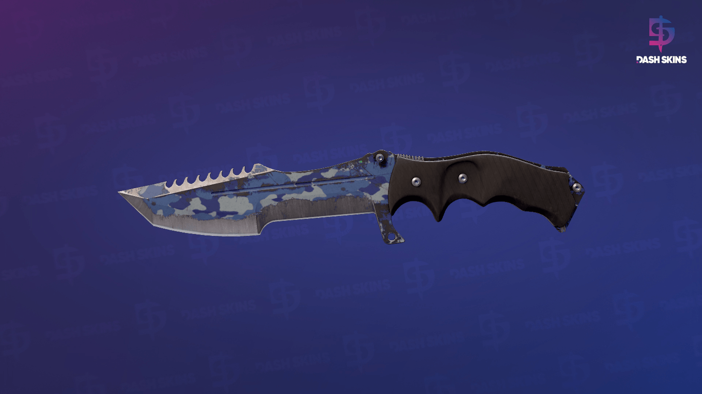 ★ Huntsman Knife | Bright Water (Battle-Scarred) - Backside Screenshot