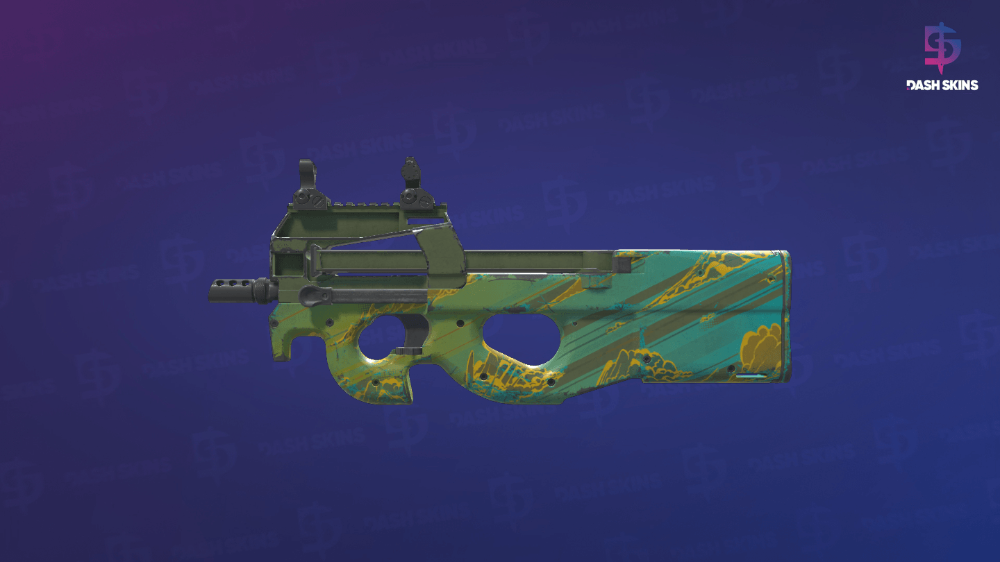 P90 | Mustard Gas (Field-Tested) - Frontside Screenshot