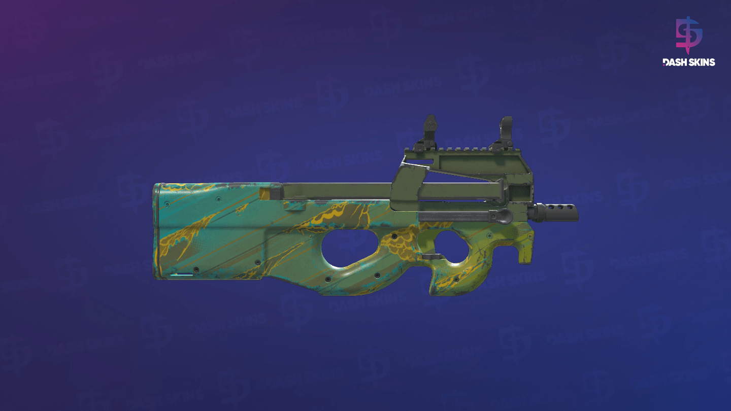 P90 | Mustard Gas (Field-Tested) - Backside Screenshot
