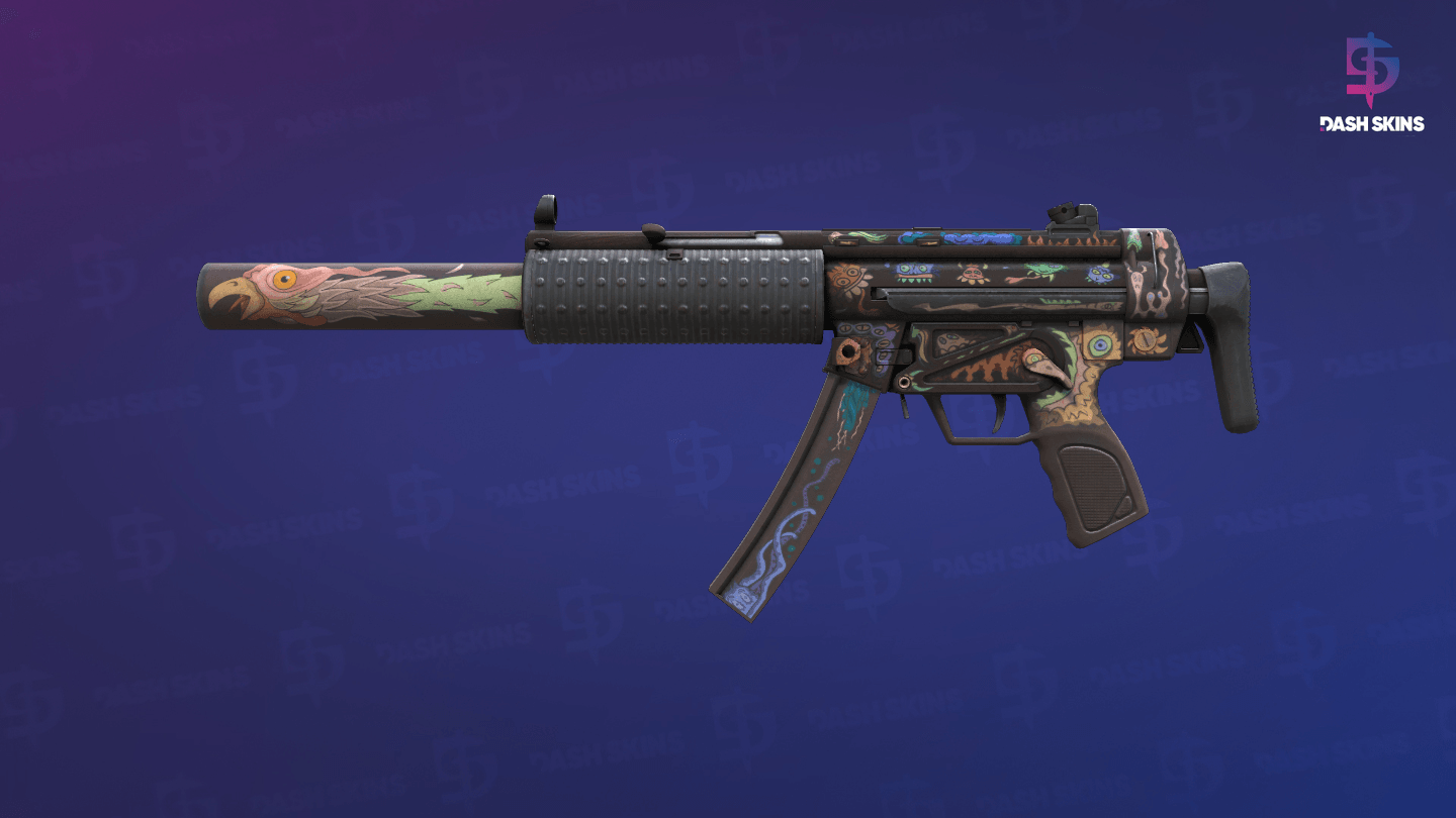 MP5-SD | Necro Jr. (Well-Worn) - Frontside Screenshot