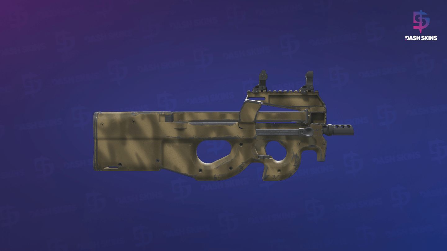P90 | Sand Spray (Field-Tested) - Backside Screenshot