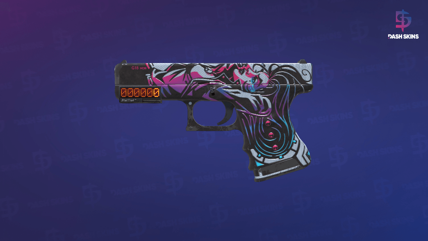 StatTrak™ Glock-18 | Neo-Noir (Field-Tested) - Frontside Screenshot