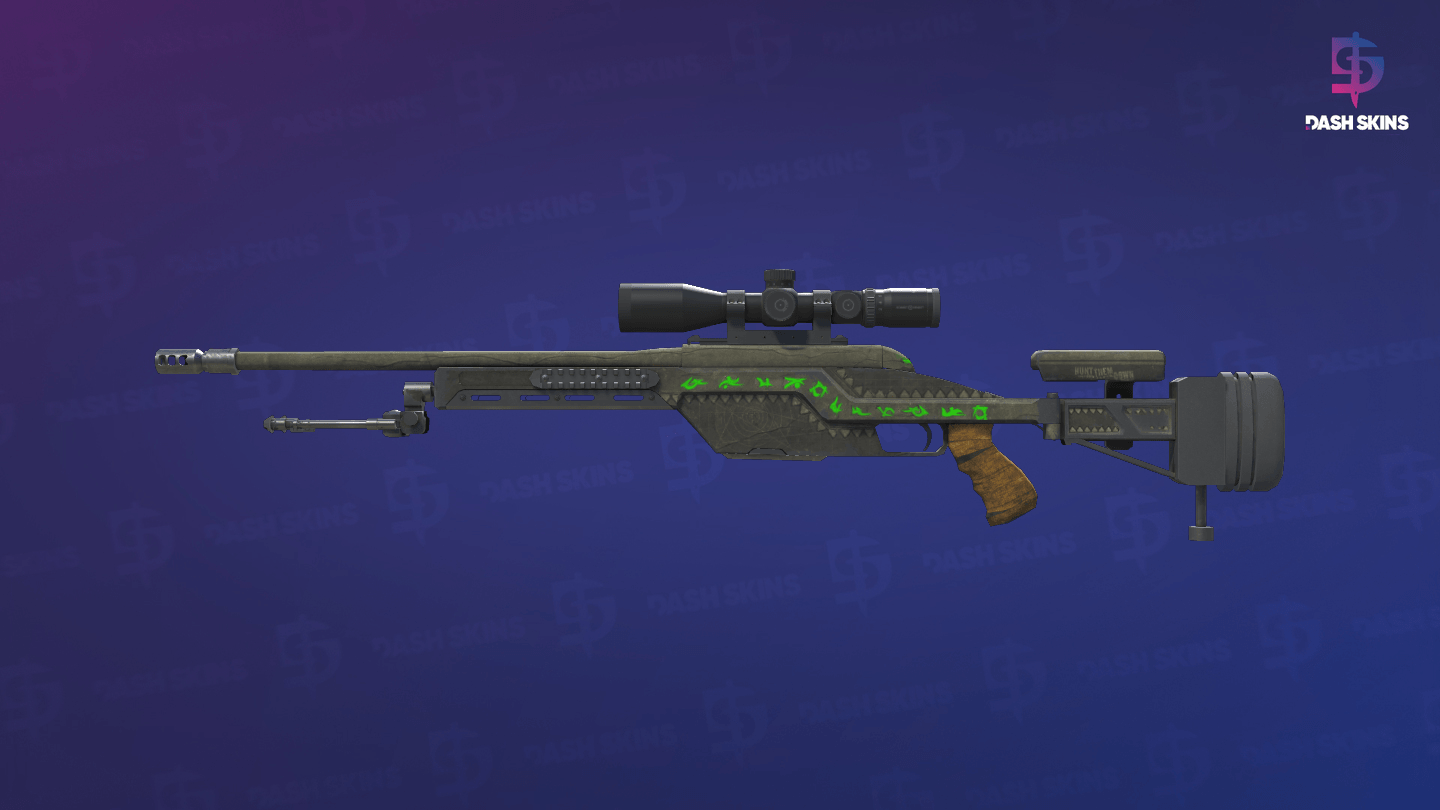 SSG 08 | Necropos (Field-Tested) - Frontside Screenshot