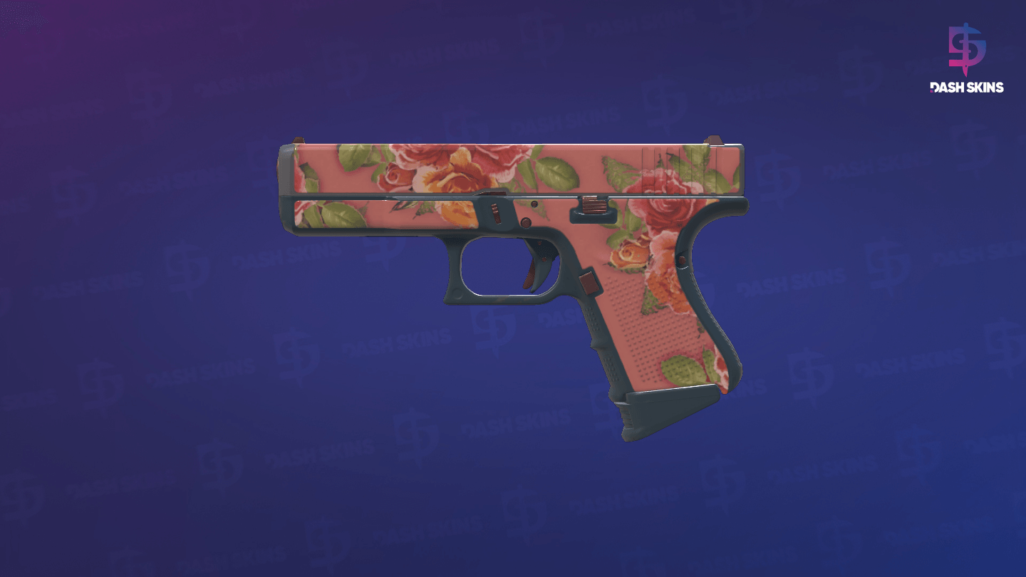 Glock-18 | Coral Bloom (Factory New) - Frontside Screenshot