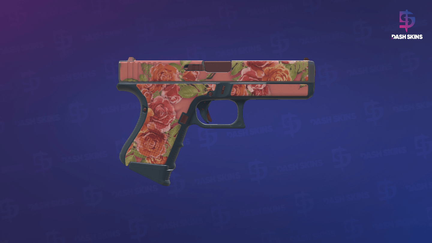 Glock-18 | Coral Bloom (Factory New) - Backside Screenshot