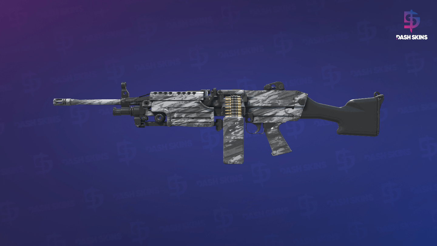 M249 | Sleet (Minimal Wear) - Frontside Screenshot