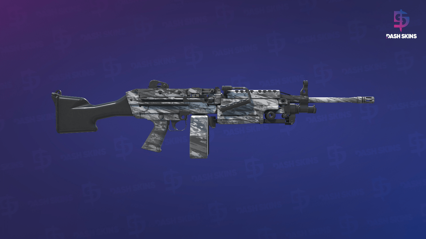 M249 | Sleet (Minimal Wear) - Backside Screenshot