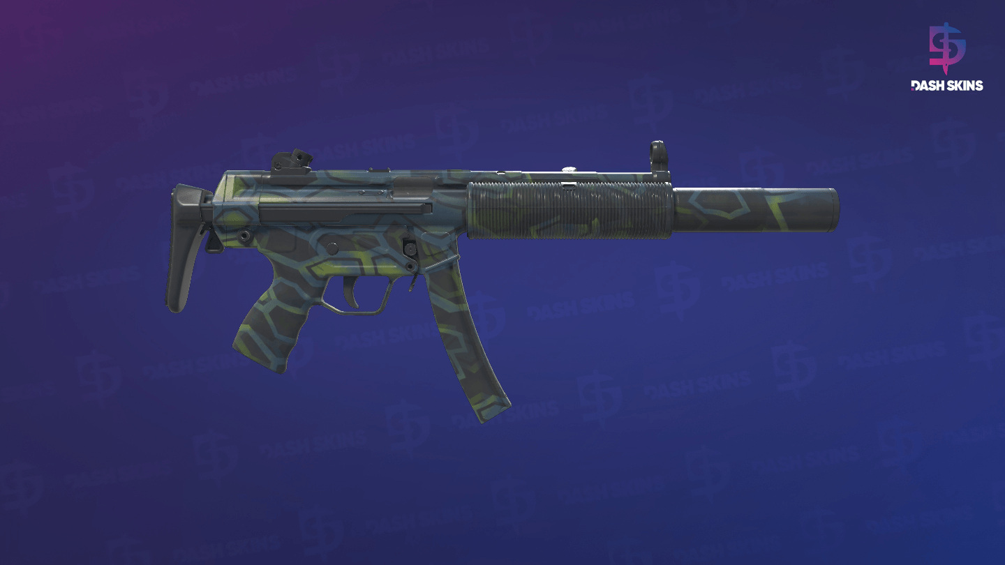 MP5-SD | Lime Hex (Minimal Wear) - Backside Screenshot