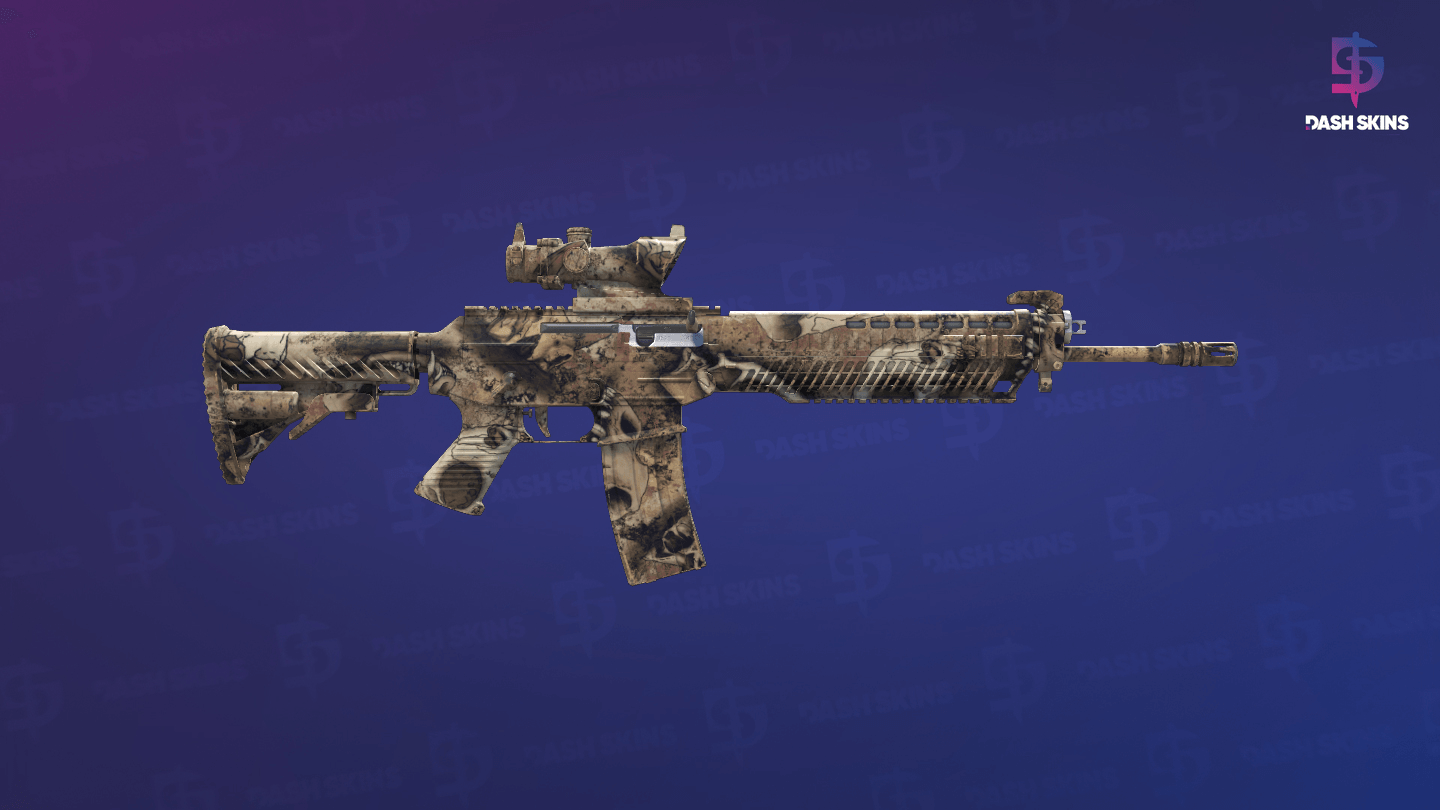 Souvenir SG 553 | Bleached (Minimal Wear) - Backside Screenshot
