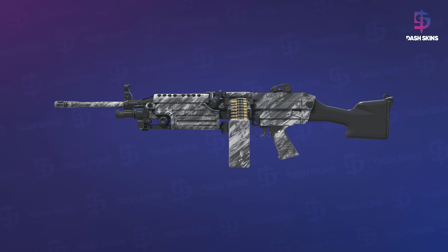 M249 | Sleet (Factory New) - Frontside Screenshot