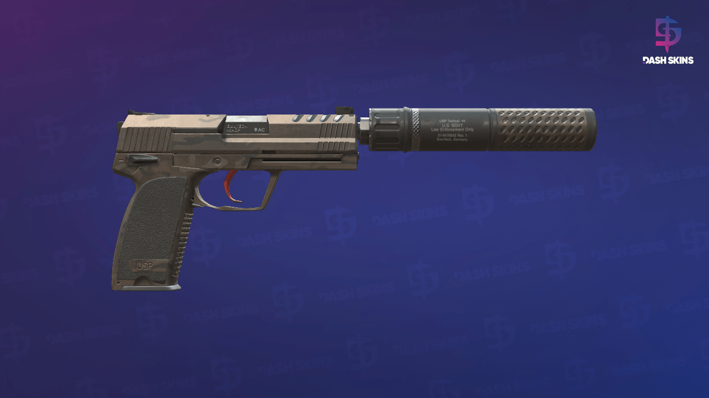 USP-S | Tática Desértica - Backside Screenshot