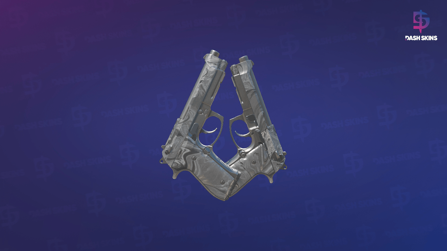 Dual Berettas | Silver Pour (Field-Tested) - Backside Screenshot