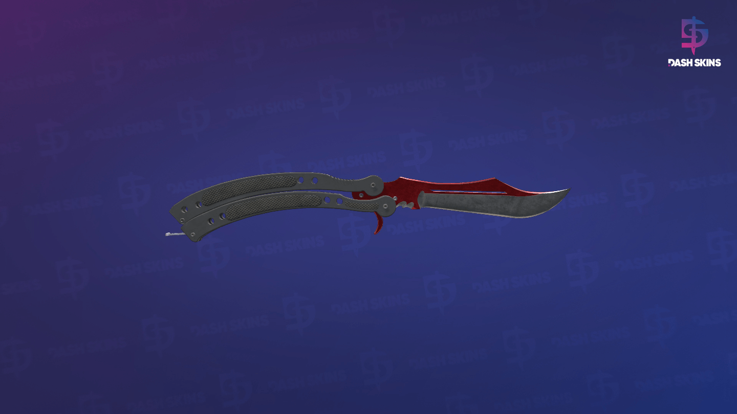 ★ StatTrak™ Butterfly Knife | Autotronic (Well-Worn) - Backside Screenshot