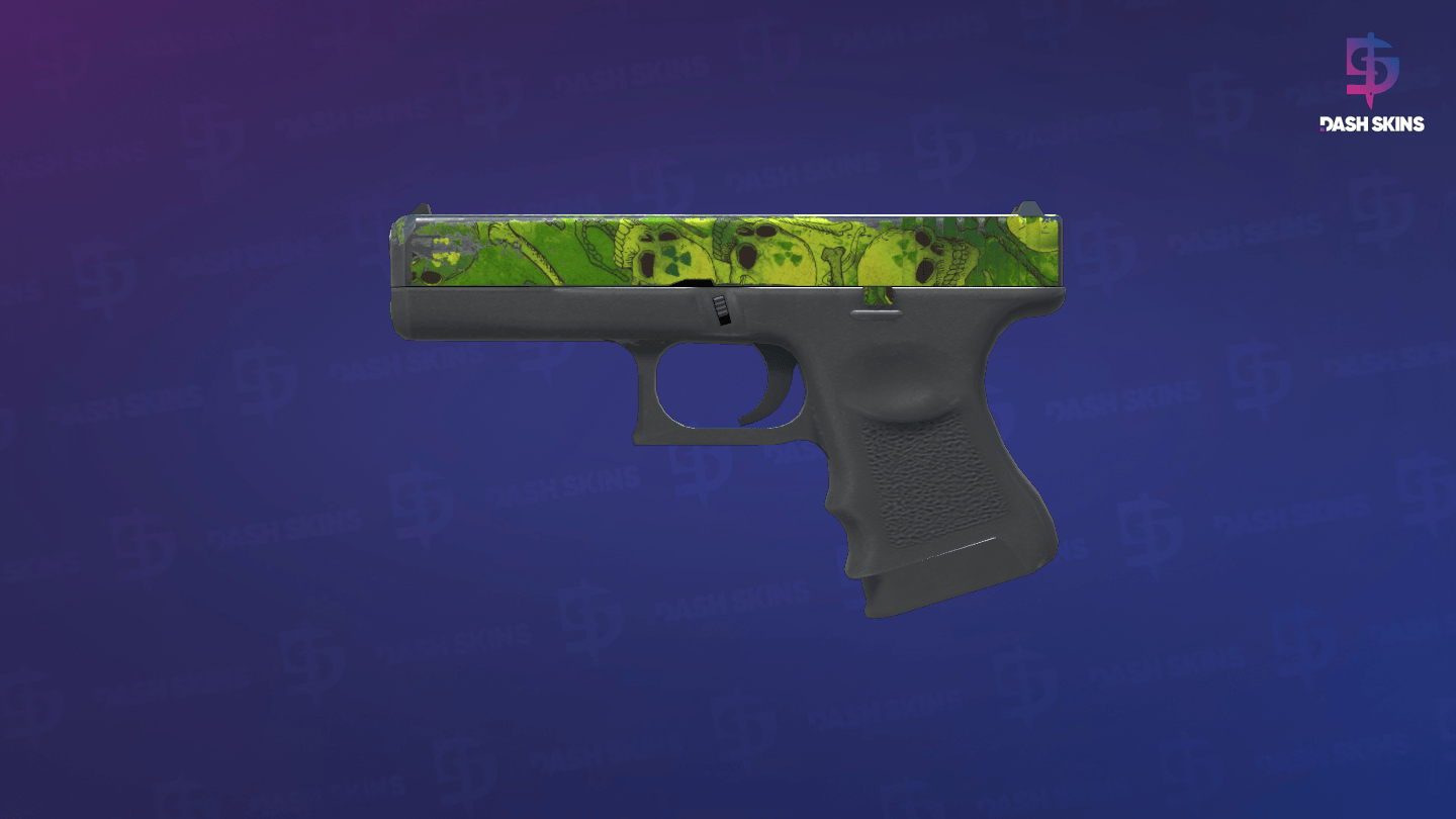 Glock-18 | Nuclear Garden (Battle-Scarred) - Frontside Screenshot