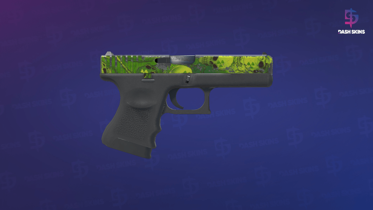 Glock-18 | Nuclear Garden (Battle-Scarred) - Backside Screenshot