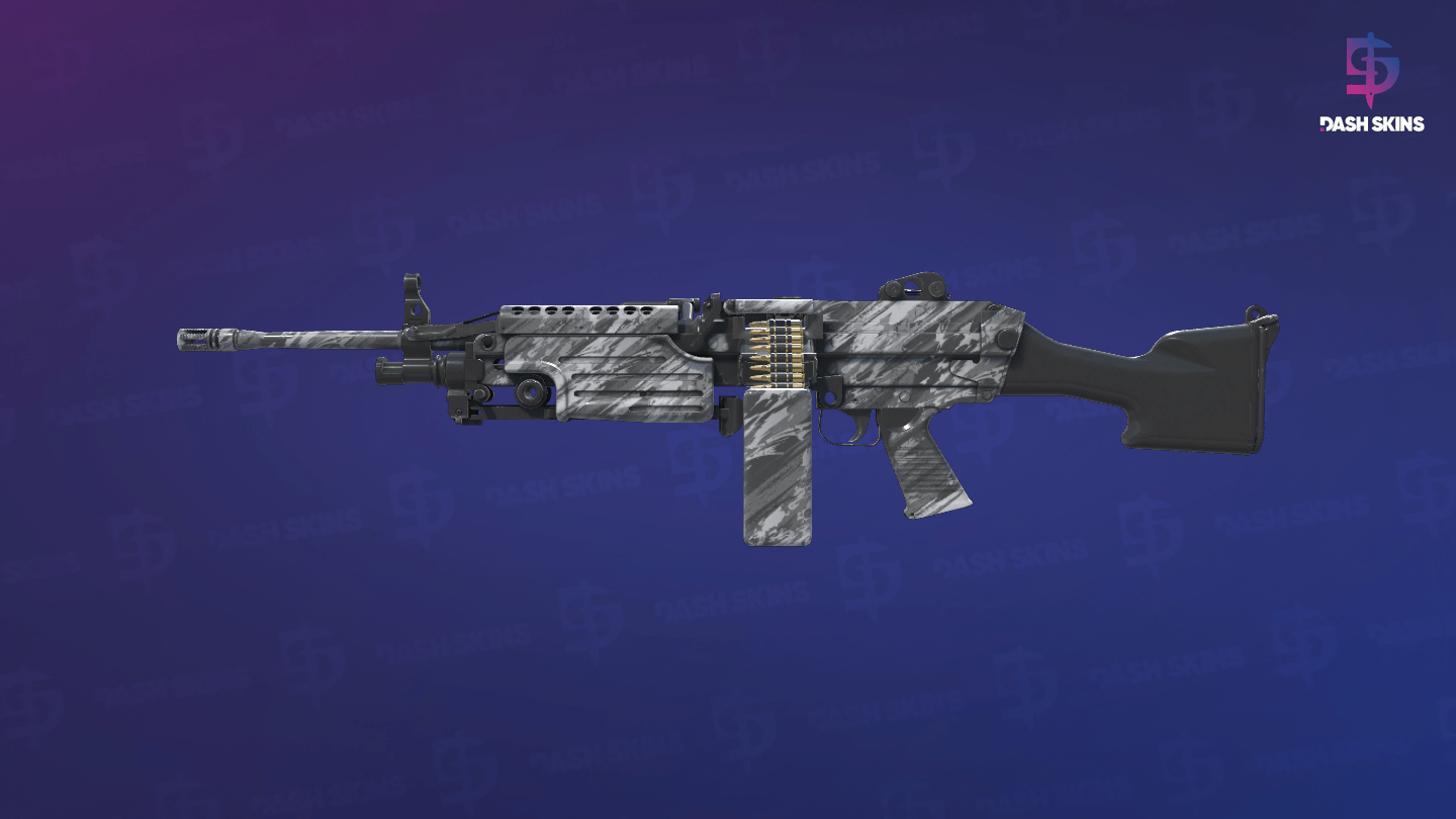 M249 | Sleet (Minimal Wear) - Frontside Screenshot
