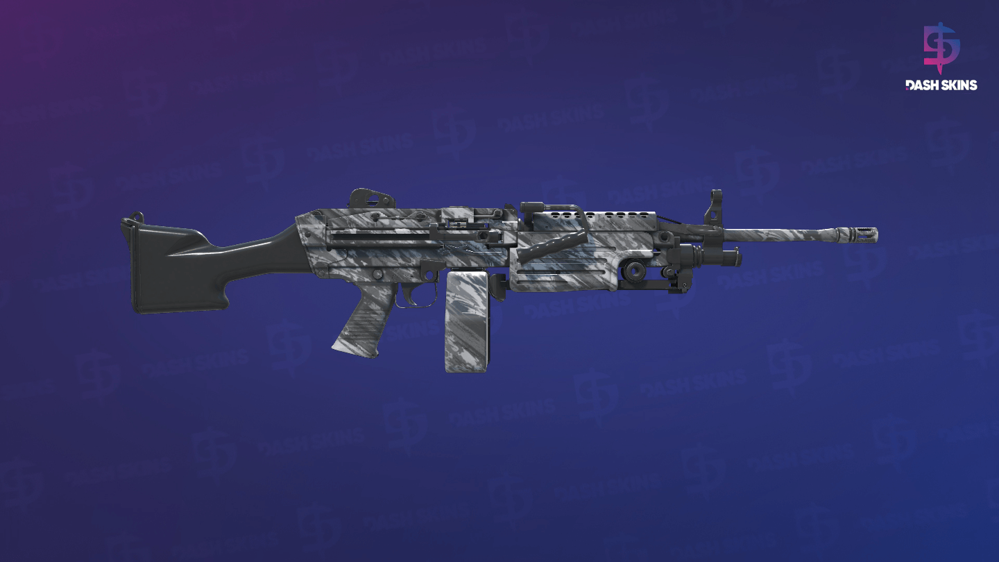 M249 | Sleet (Minimal Wear) - Backside Screenshot