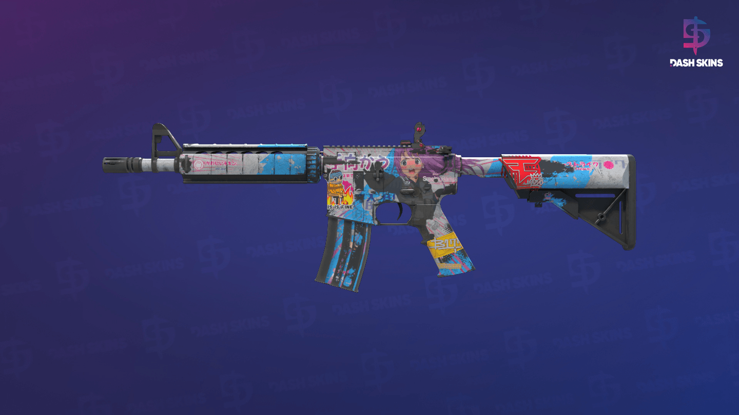 M4A4 | Temukau (Battle-Scarred) - Frontside Screenshot
