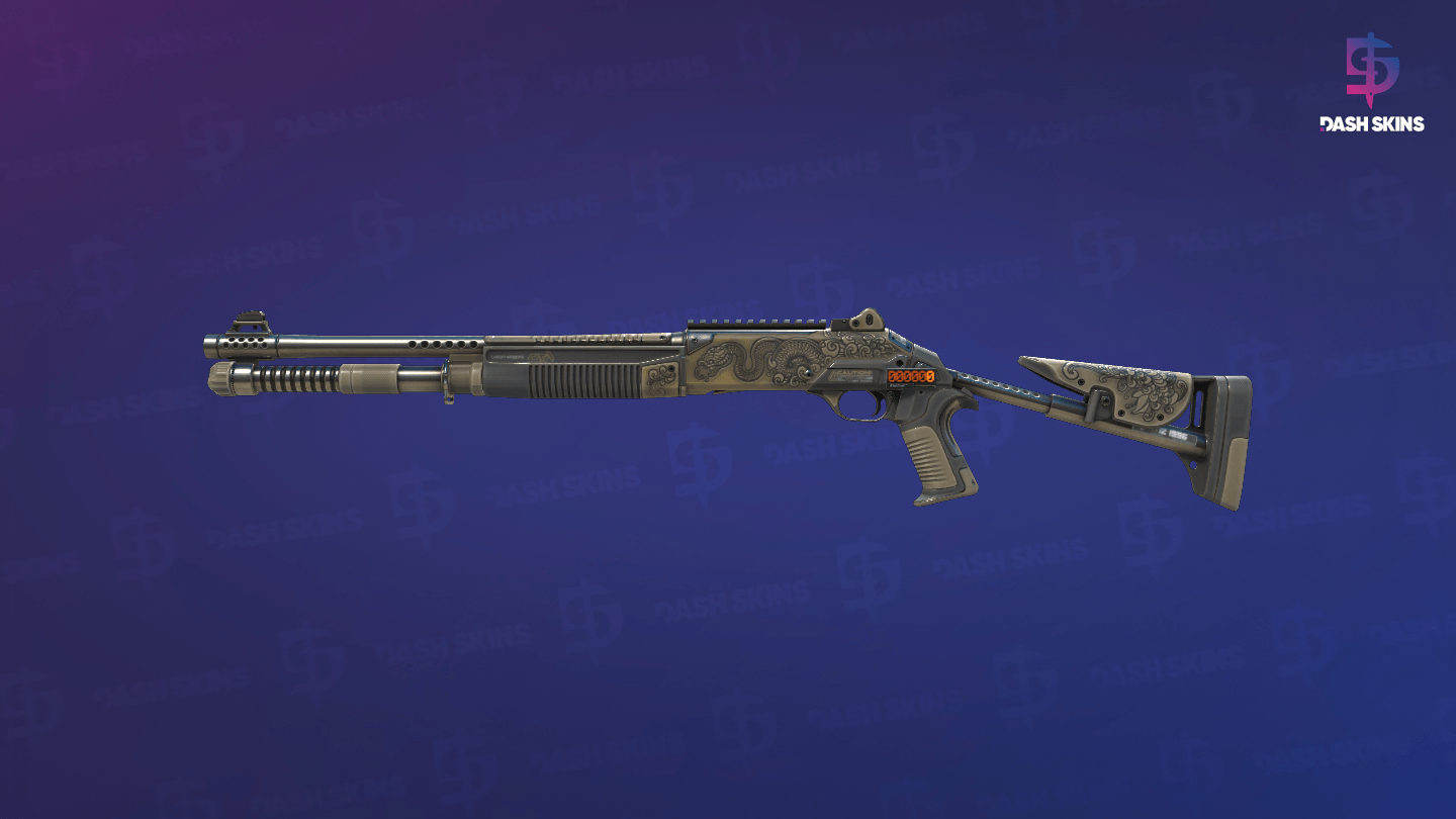 StatTrak™ XM1014 | Irezumi (Minimal Wear) - Frontside Screenshot
