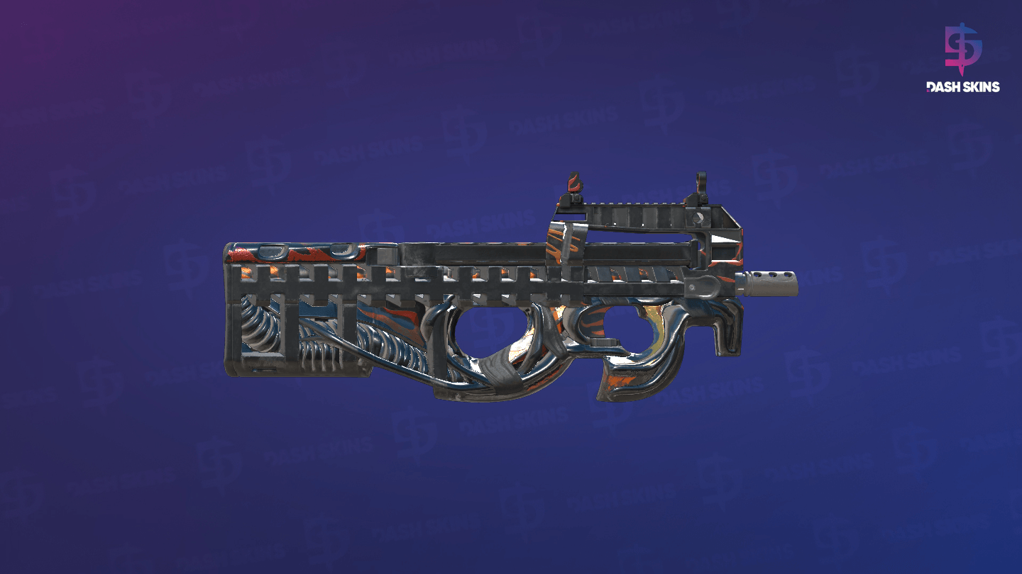 P90 | Vent Rush (Field-Tested) - Backside Screenshot