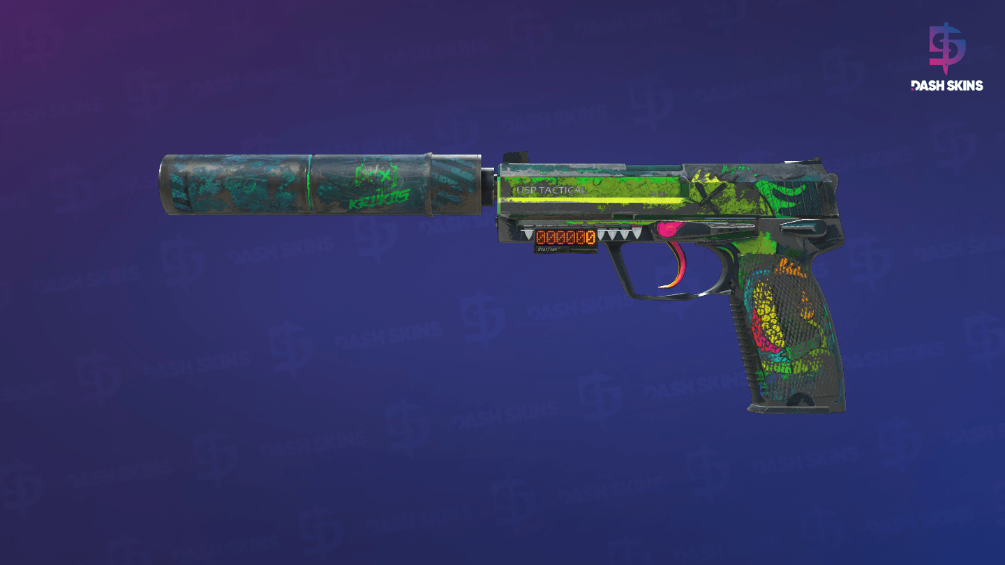 StatTrak™ USP-S | Monster Mashup (Battle-Scarred) - Frontside Screenshot