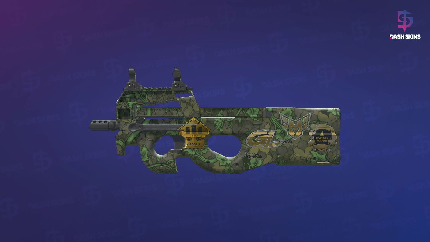 Souvenir P90 | Verdant Growth (Factory New) - Frontside Screenshot