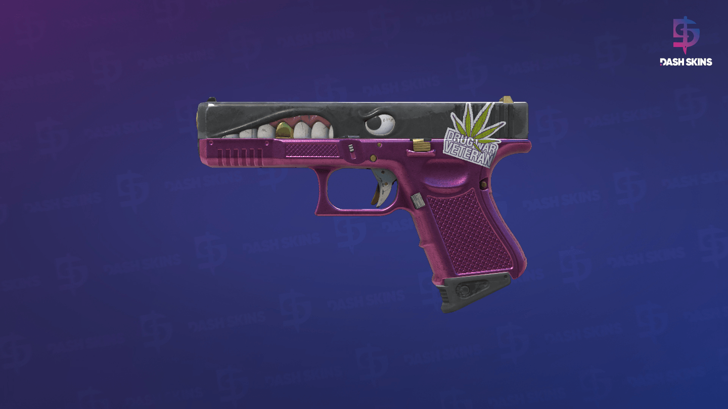 Glock-18 | Gold Toof (Well-Worn) - Frontside Screenshot