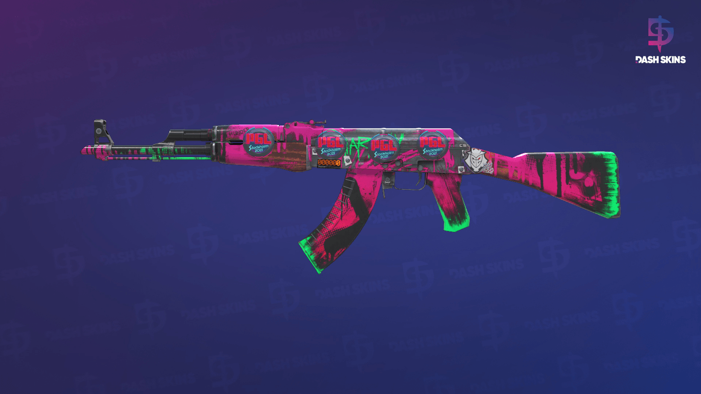 AK-47 (StatTrak™) | Revolução Neon - Frontside Screenshot