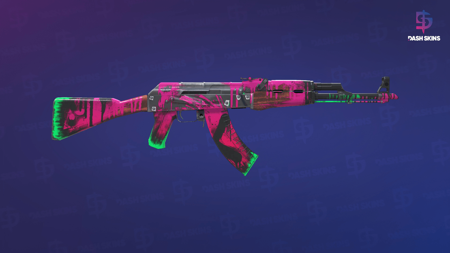 AK-47 (StatTrak™) | Revolução Neon - Backside Screenshot
