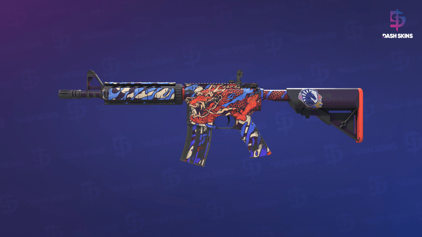 M4A4 | 龍王 (Dragon King) (Field-Tested) - Frontside Screenshot