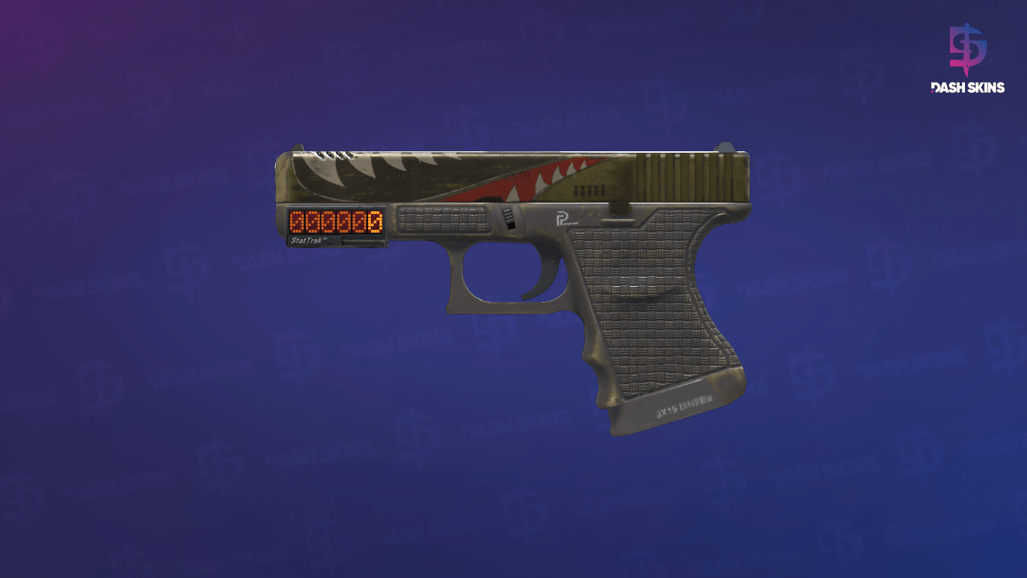 StatTrak™ Glock-18 | Warhawk (Field-Tested) - Frontside Screenshot