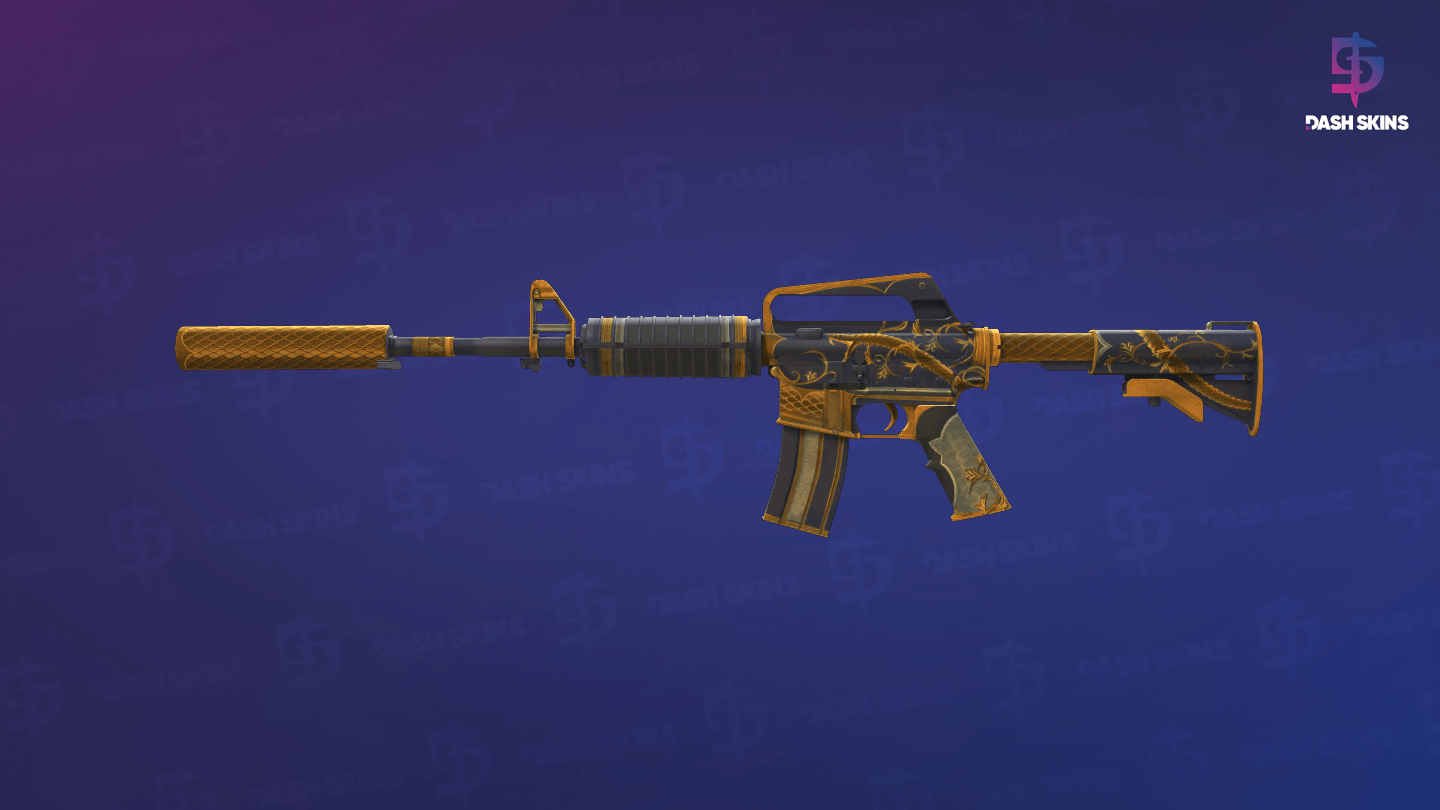 M4A1-S | Golden Coil (Well-Worn) - Frontside Screenshot