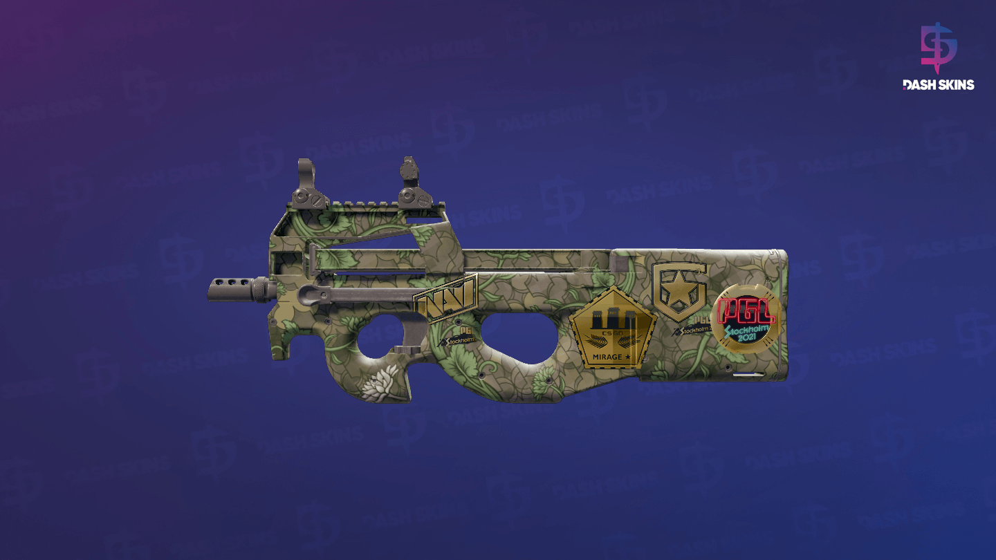Souvenir P90 | Verdant Growth (Factory New) - Frontside Screenshot