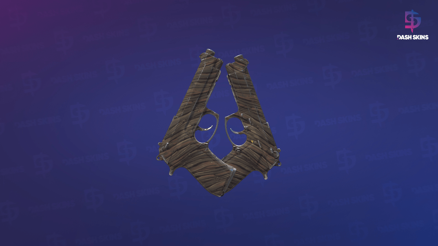 Souvenir Dual Berettas | Drift Wood (Minimal Wear) - Backside Screenshot