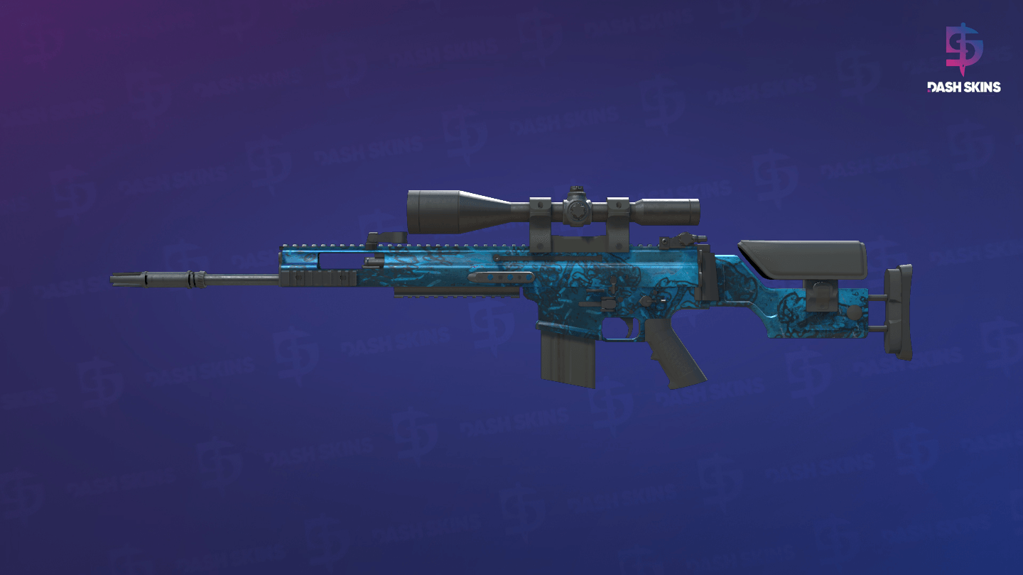 SCAR-20 | Grotto (Battle-Scarred) - Frontside Screenshot