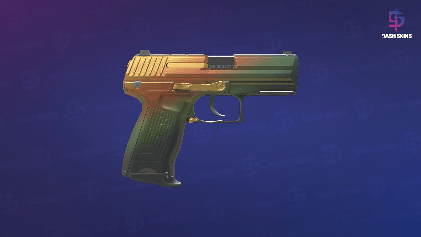 P2000 | Amber Fade (Field-Tested) - Backside Screenshot