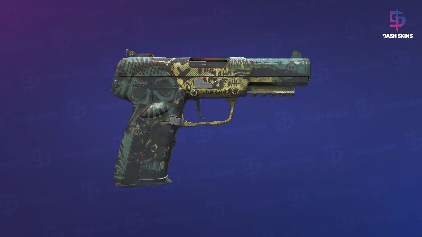 Five-SeveN | Scrawl (Battle-Scarred) - Backside Screenshot