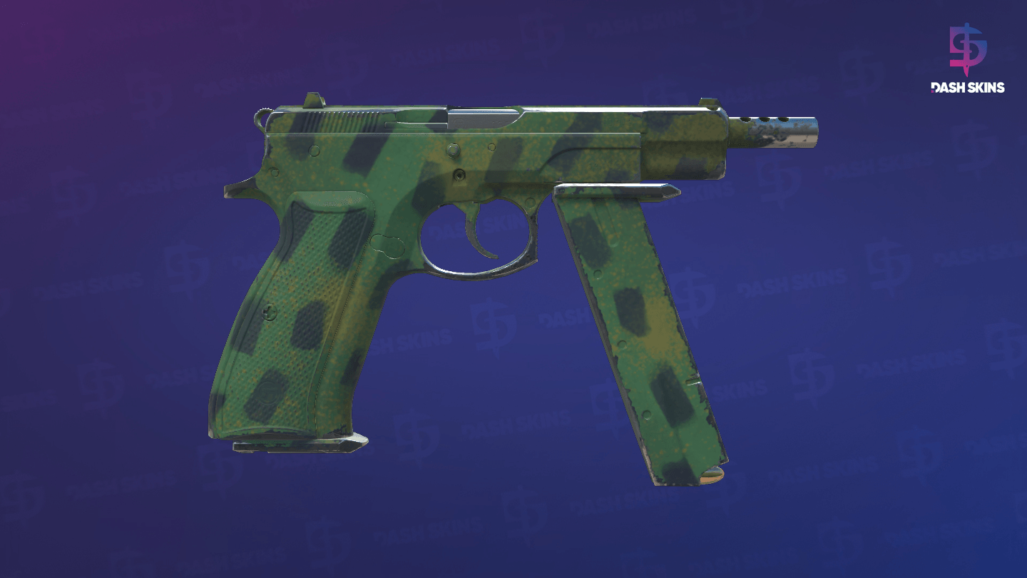 CZ75-Auto | Jungle Dashed (Minimal Wear) - Backside Screenshot