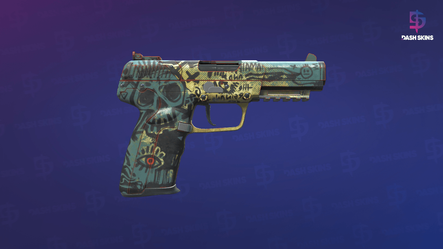 Five-SeveN | Scrawl (Field-Tested) - Backside Screenshot
