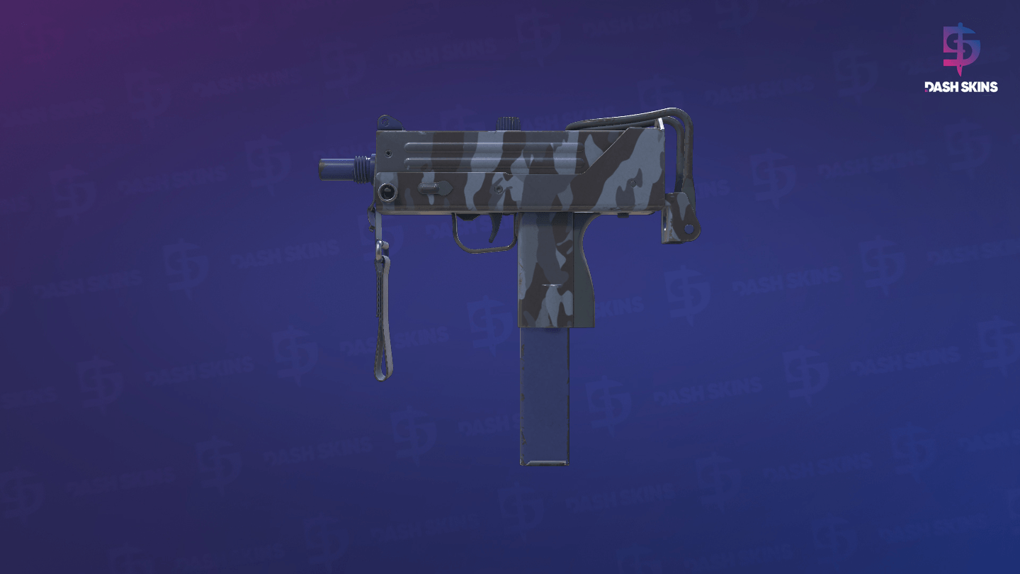 MAC-10 | Storm Camo (Field-Tested) - Frontside Screenshot