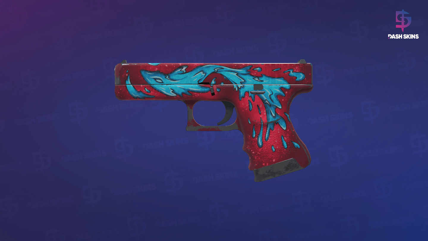 Glock-18 | Water Elemental (Field-Tested) - Frontside Screenshot