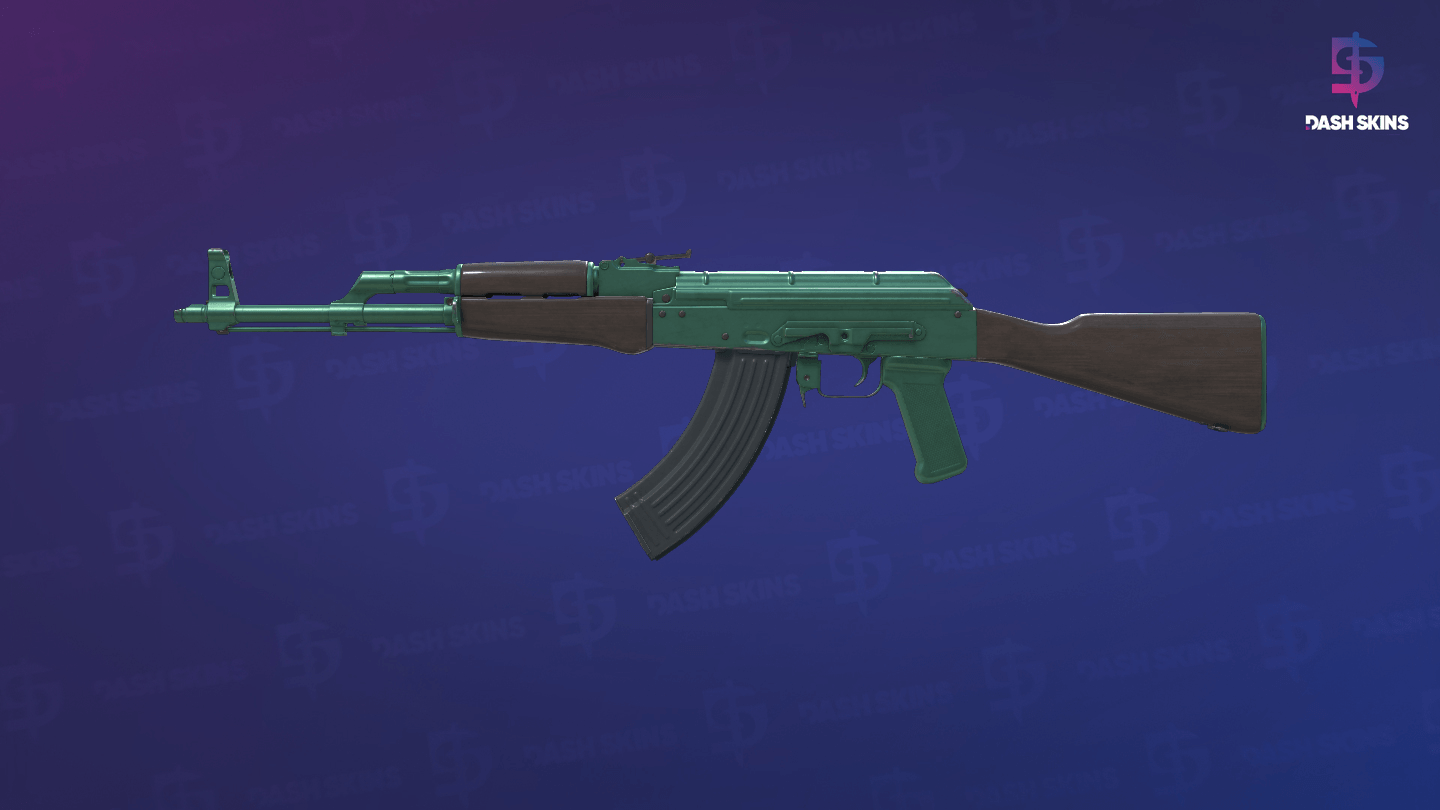 AK-47 | Wintergreen (Field-Tested) - Frontside Screenshot