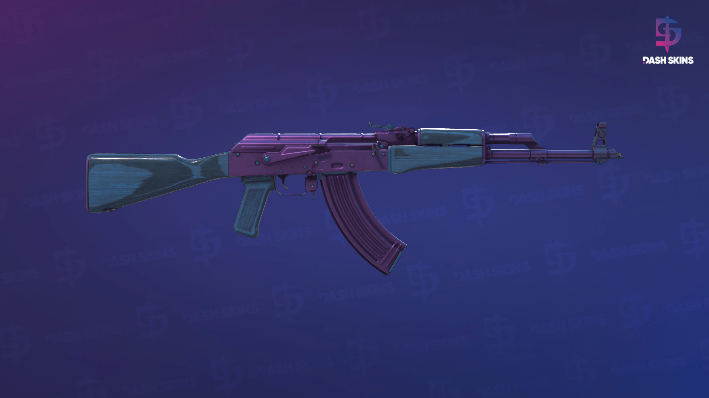 AK-47 | Midnight Laminate (Minimal Wear) - Backside Screenshot