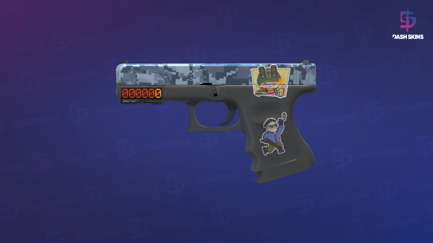 StatTrak™ Glock-18 | Steel Disruption (Factory New) - Frontside Screenshot