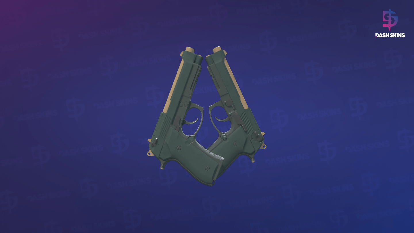 Dual Berettas | Contractor (Field-Tested) - Frontside Screenshot