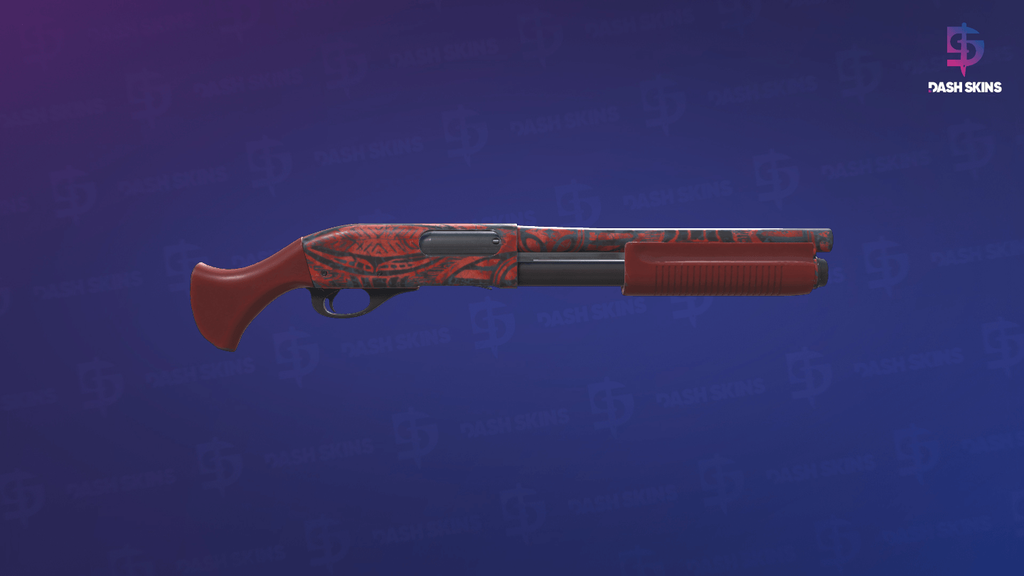 Sawed-Off | Crimson Batik (Field-Tested) - Backside Screenshot