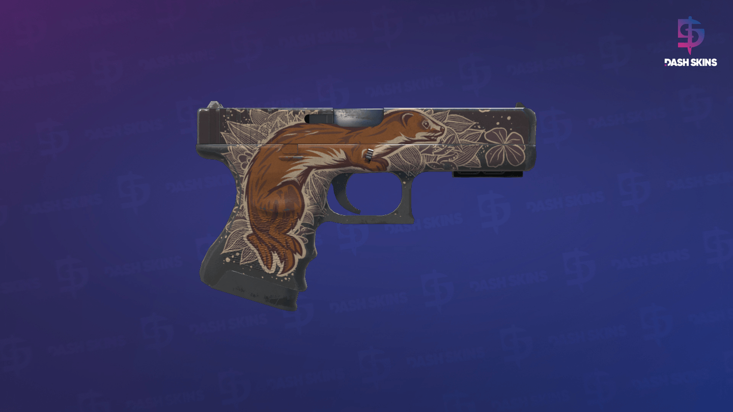 StatTrak™ Glock-18 | Weasel (Well-Worn) - Backside Screenshot